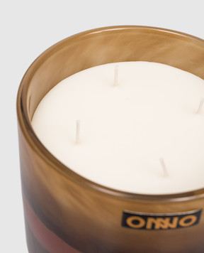 Onno Art Romy M candle with Cashmere Wood scent in a glass candle holder ON813CW