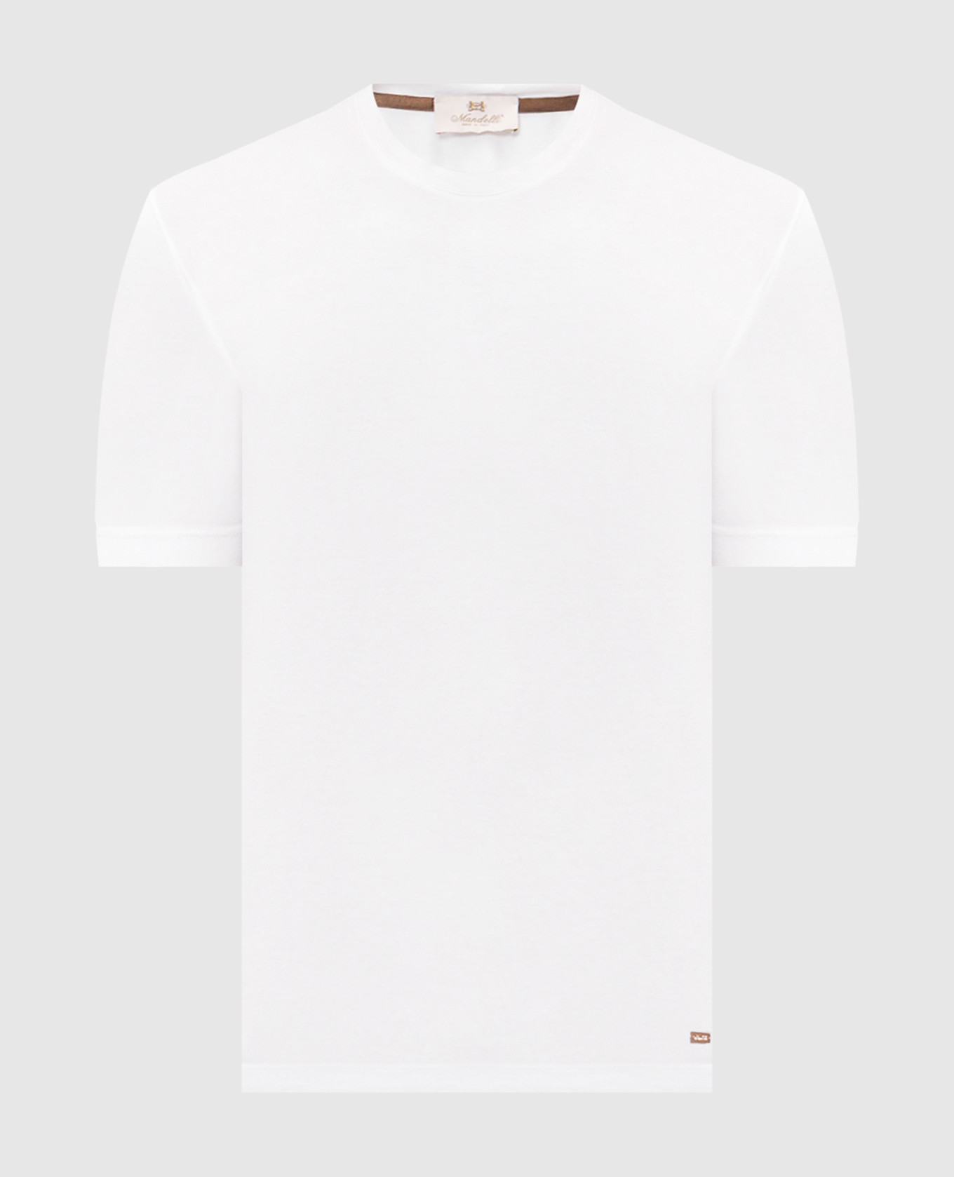 White T-shirt with logo engraving