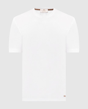 Enrico Mandelli White T-shirt with logo engraving 3K027A6035
