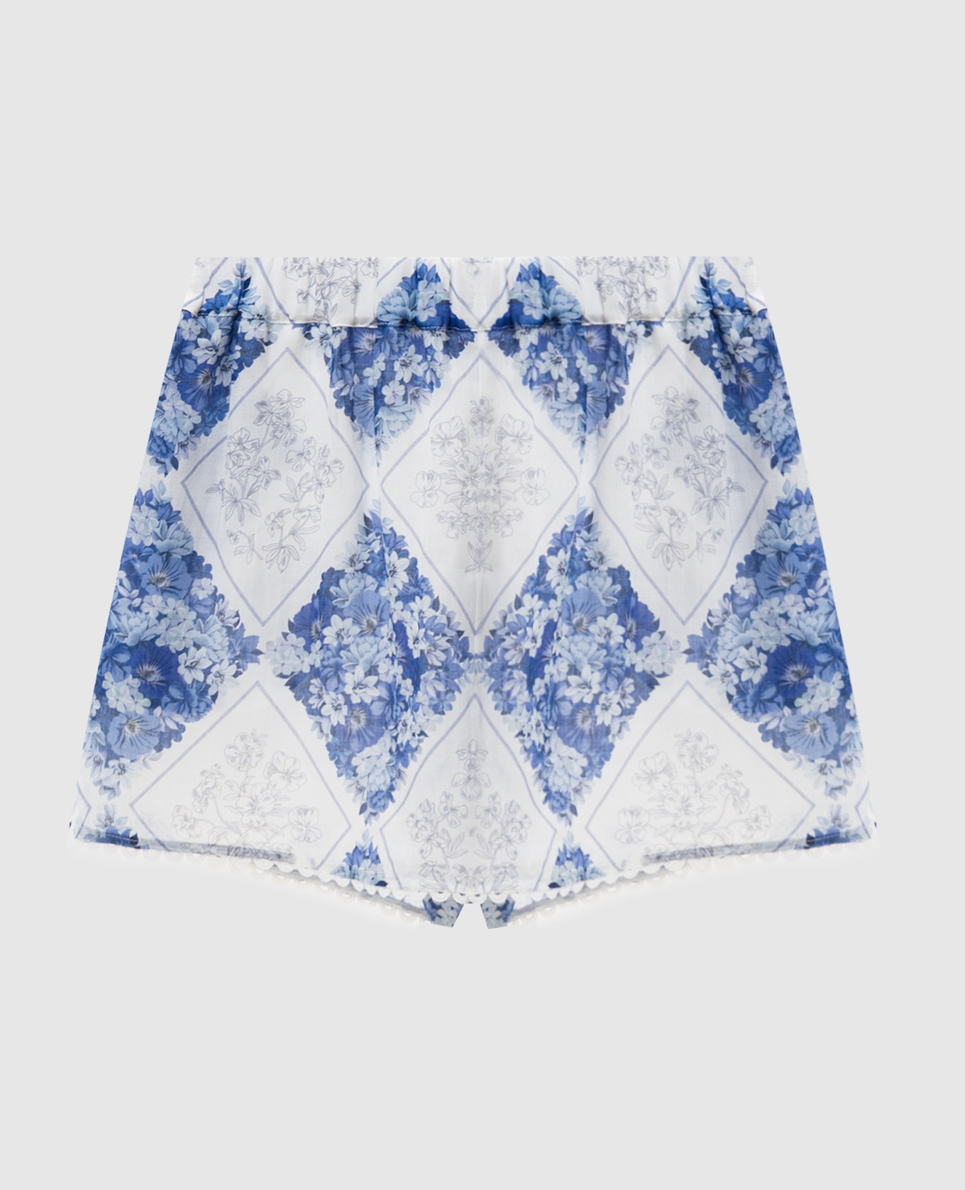 Pantaloncini con cornice stampata