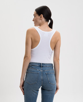 Vetements White bodysuit with logo WE76BD535W
