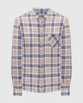 Florentino Checked linen shirt 126720612860