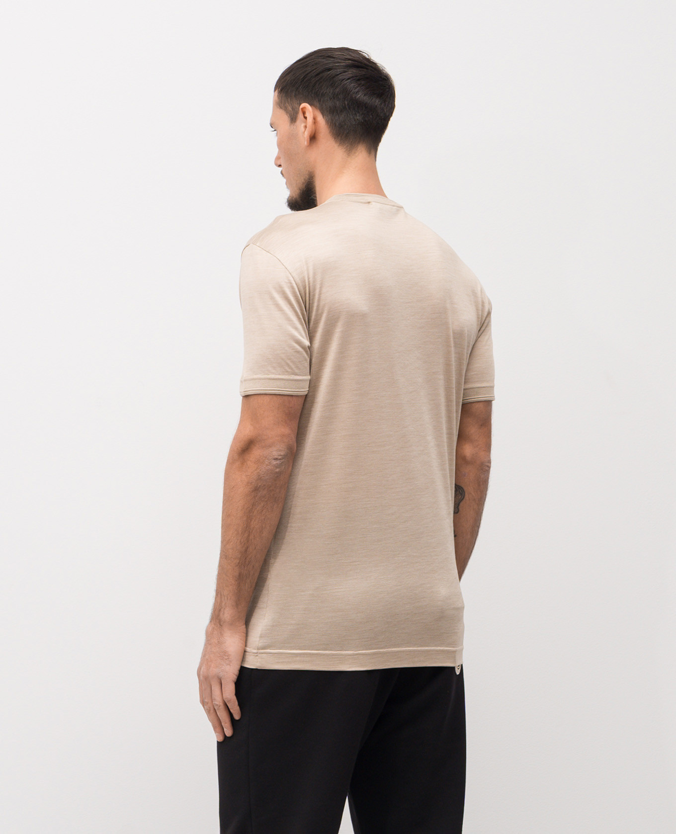 Beige silk T-shirt Dolce&Gabbana 4