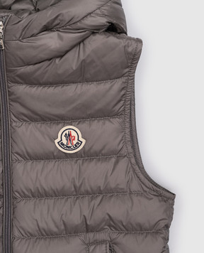Moncler ENFANT Children's gray down vest Uzay L19541A00007597YF1214