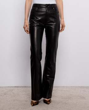 Balmain Black leather pants HF1QH005LE35