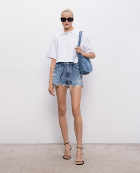 Alexander Wang White polo shirt with embroidery 1CC2261230