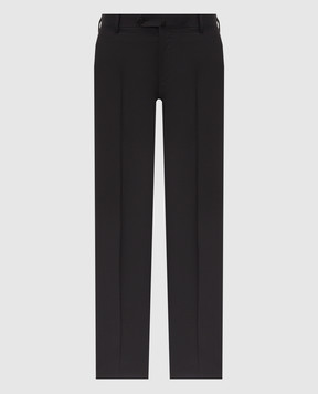 ISAIA Black wool pants 007315P9010