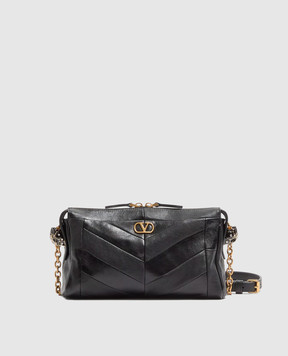 Valentino Panthea black leather cross-body bag with Swarovski crystals 8W2B0S99UYF