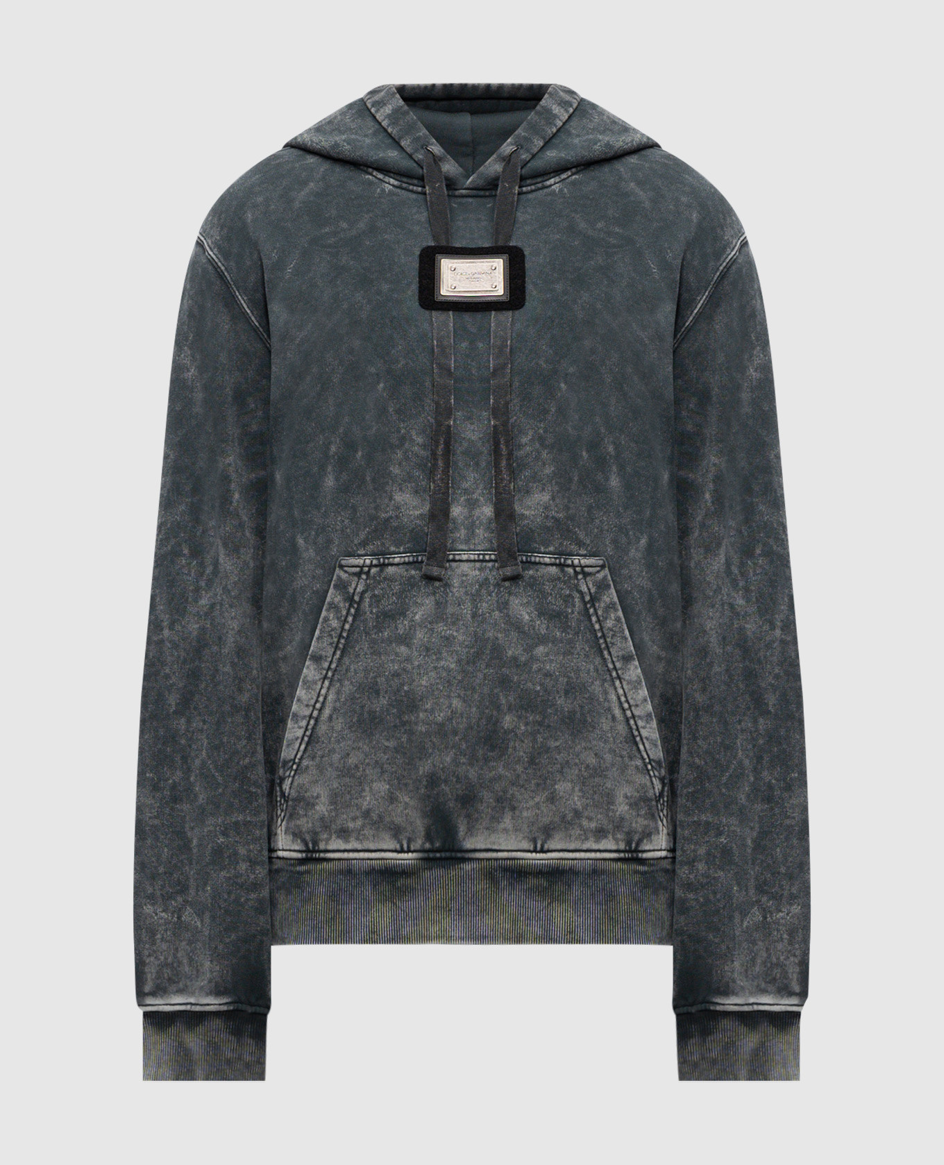 

Grey hoodie with logo print Dolce&Gabbana