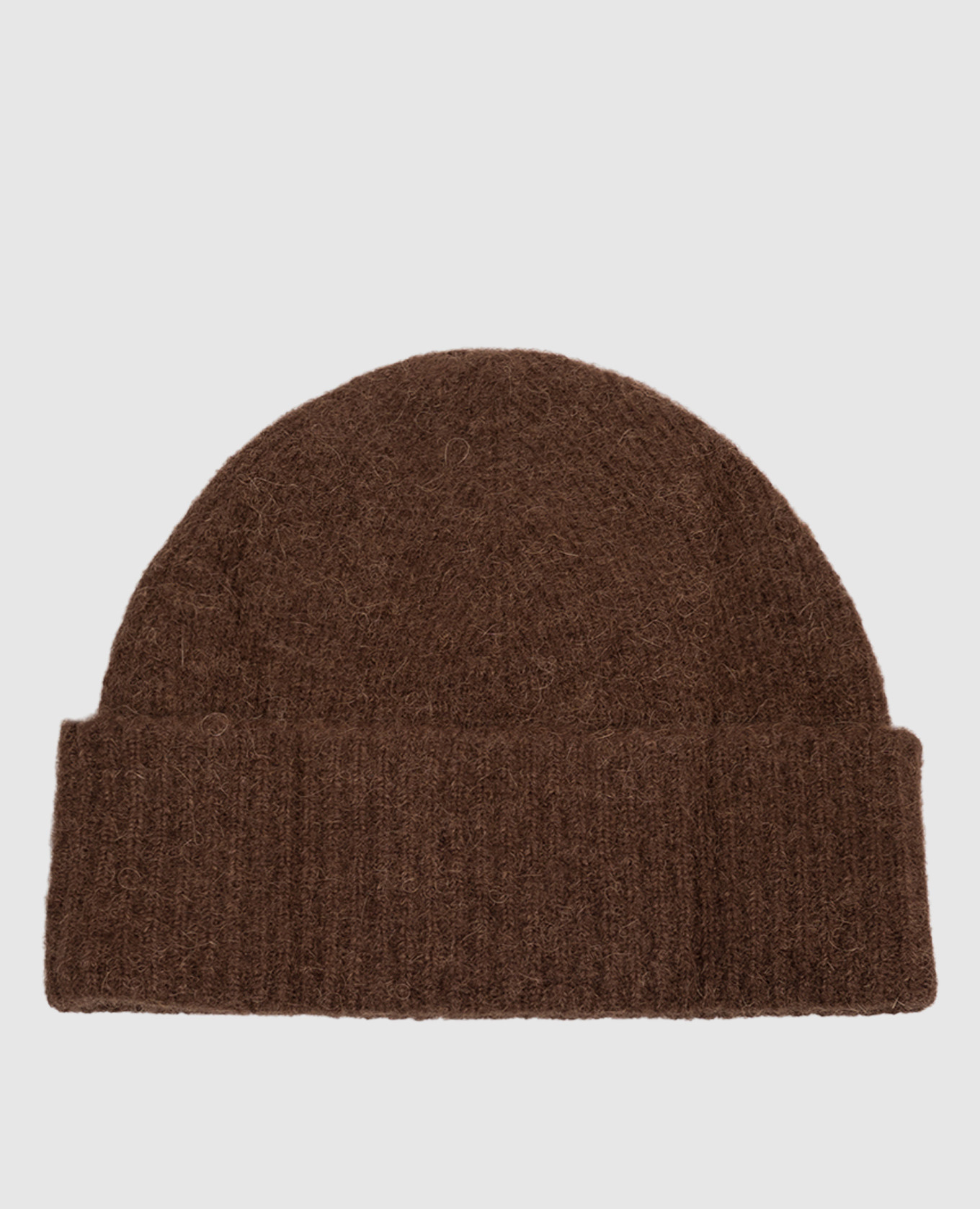 Brown alpaca wool hat Ami Paris 3