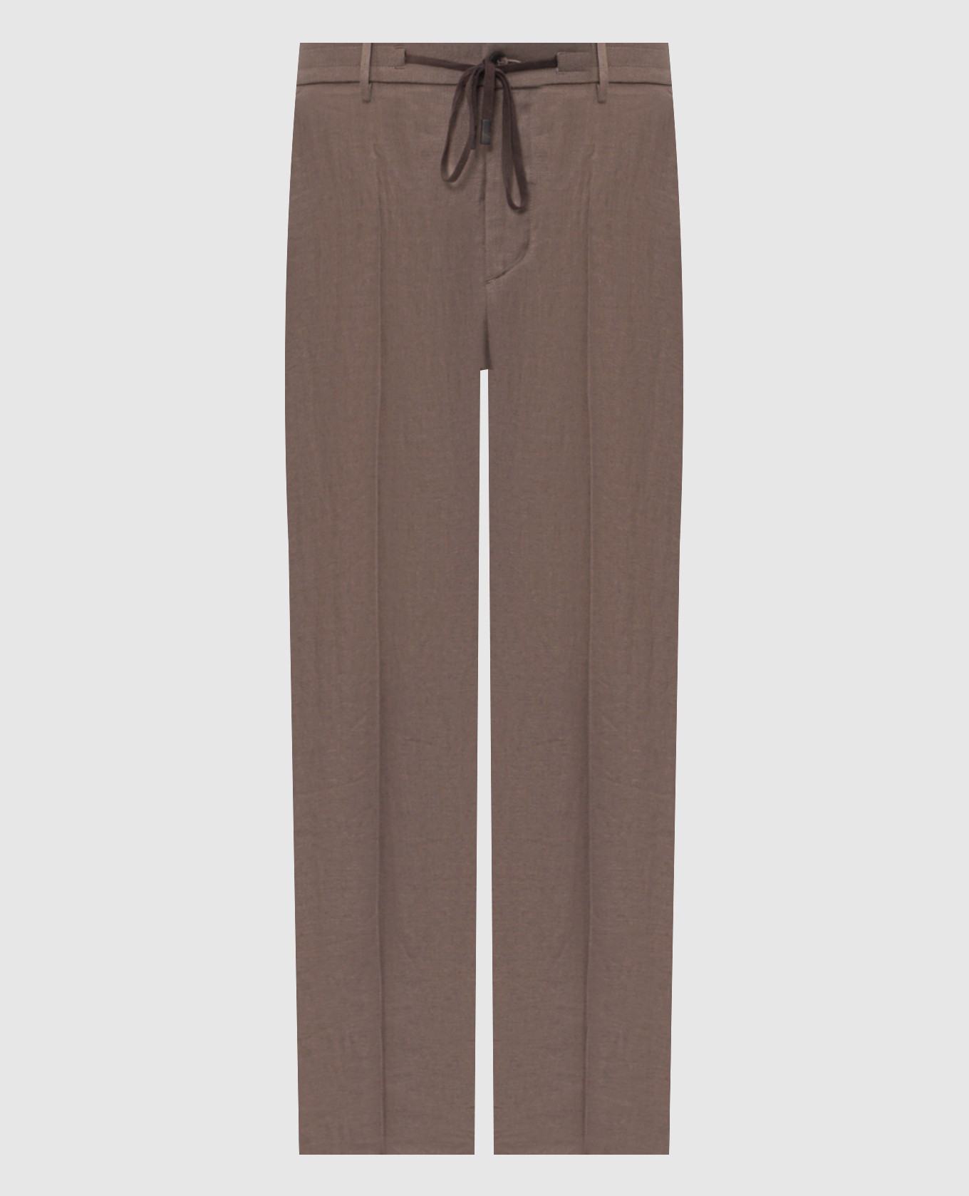 Braune Leinenhose