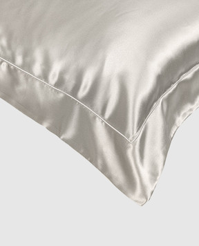 Fazzini Gray silk pillowcase LAGFEDS50X807