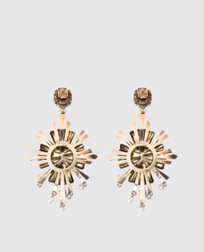 CelesteG Gold earrings with pendants 130