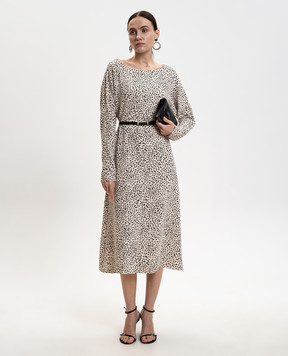 Max Mara White dress PIROGHE with polka dots MSTPIROGHE