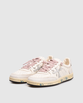 Premiata Ivory BSKTCLAD leather sneakers BSKTCLAD8467