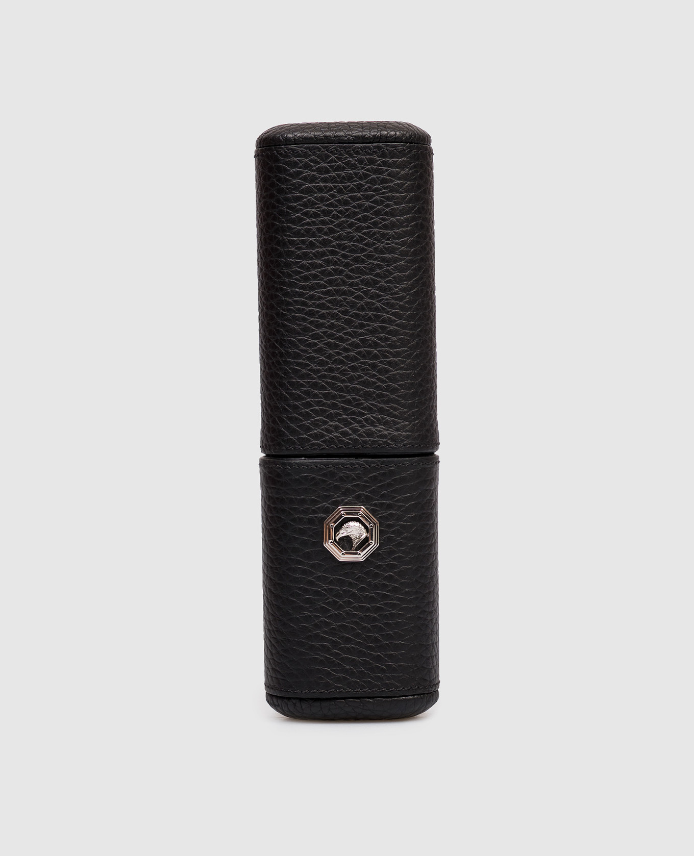 

Black leather case with emblem Stefano Ricci