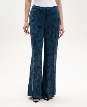 Momoni Marajo blue patterned pants MOPA021MO13