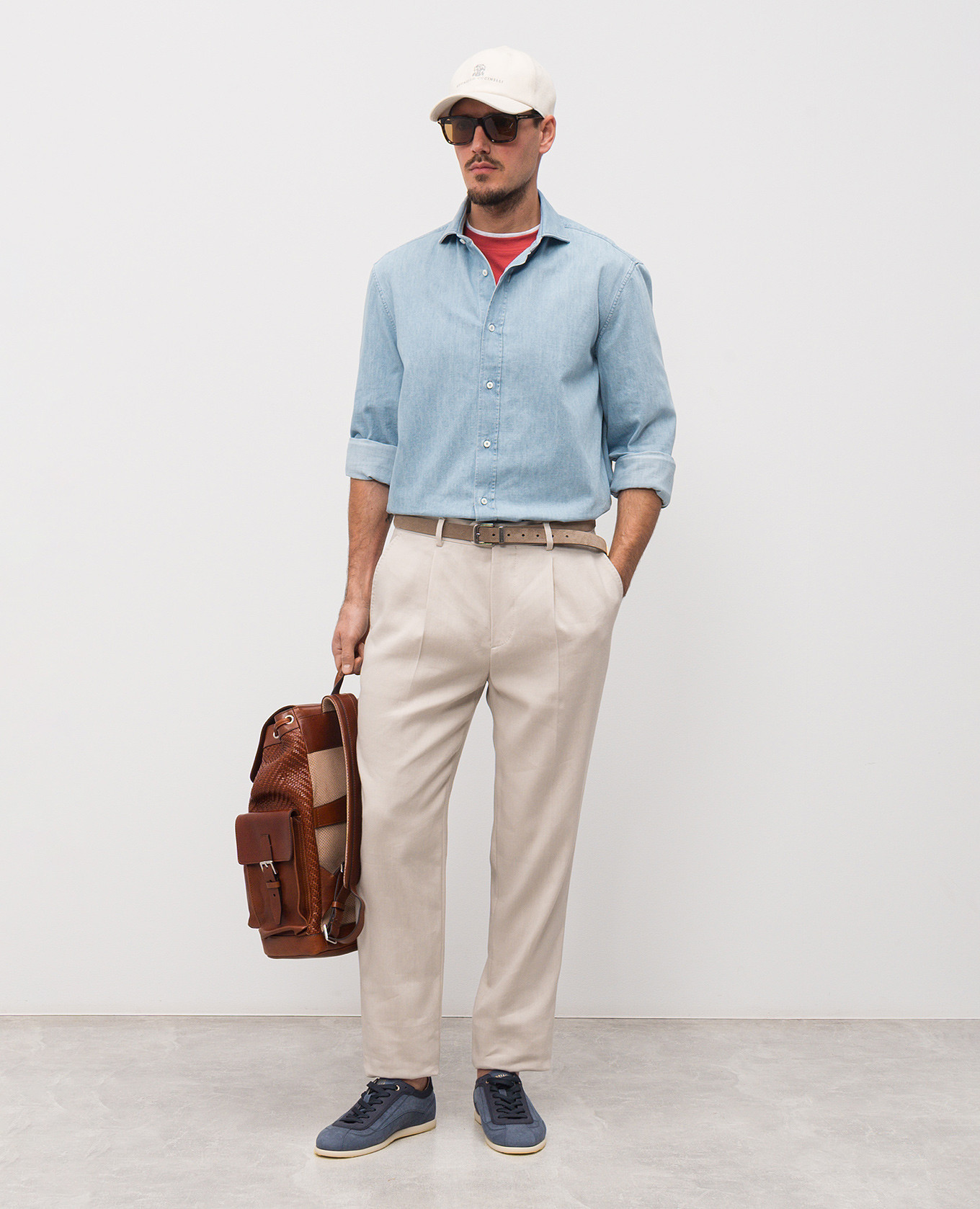 

Red T-shirt Brunello Cucinelli