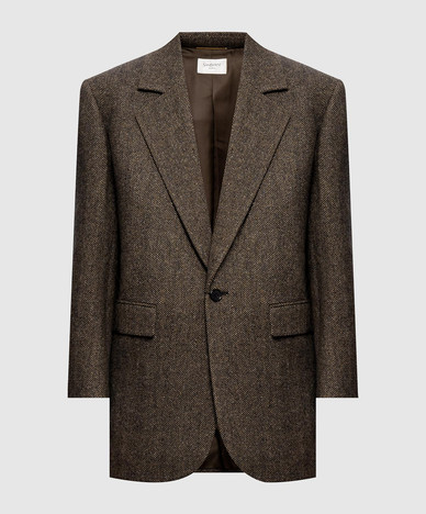 Patterned wool jacket