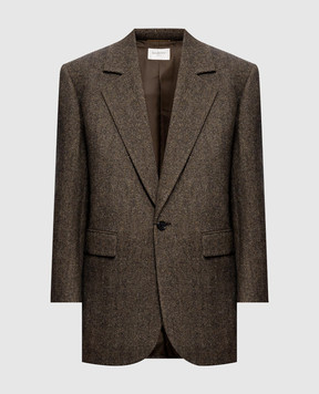 Saint Laurent Patterned wool jacket 866250Y3L22