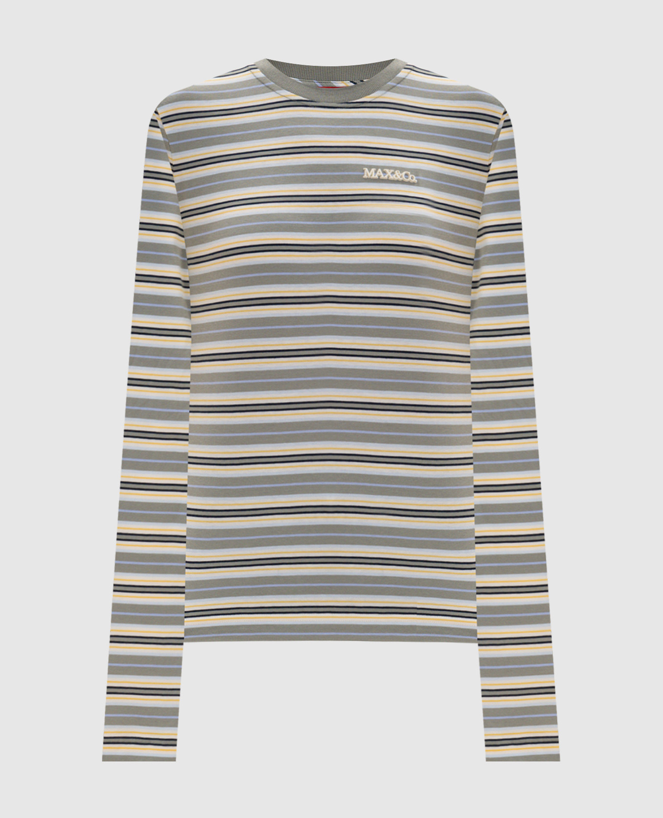 

MEDUSA striped khaki long-sleeve shirt Max & Co
