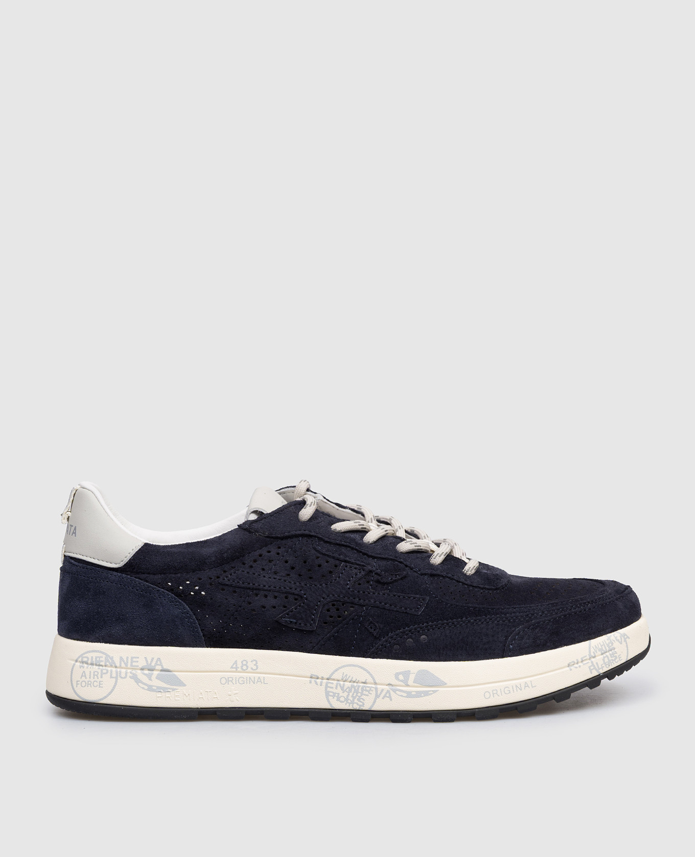 Blue suede sneakers NOUS