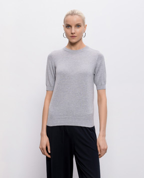 Intoca Gray T-shirt with cuffs 261SUVINPO0403