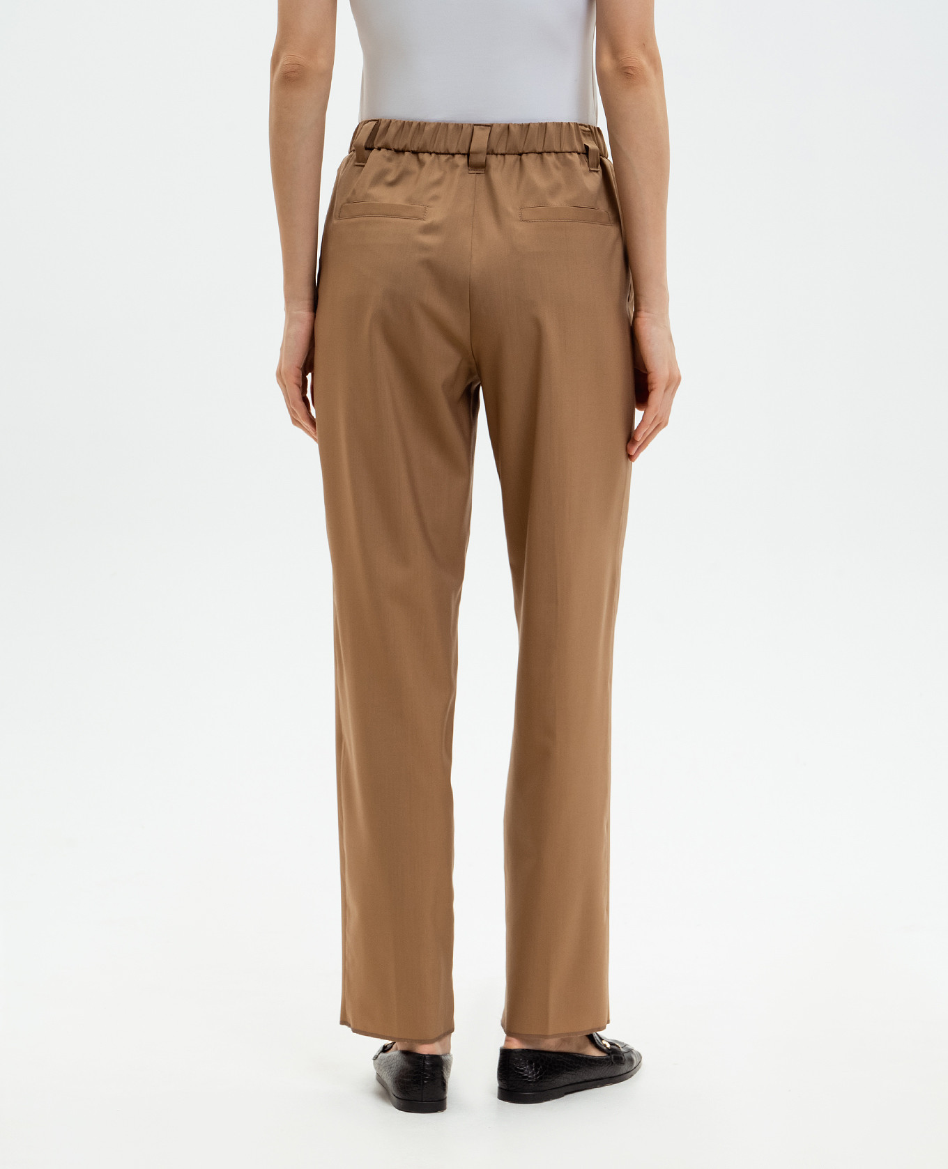 

Brown wool and silk pants Marco Pescarolo