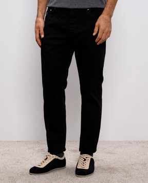 Brunello Cucinelli Black jeans with logo M277PD3210
