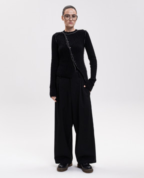 Y`S Yamamoto Black cardigan YVK17687