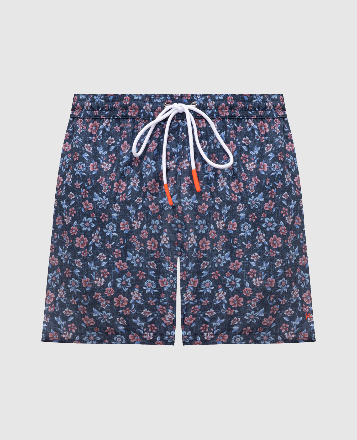 Blue floral swim shorts