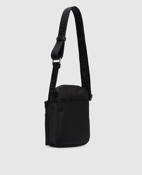 Off-White Black crossbody bag with logo print OMNQ082C99FAB001
