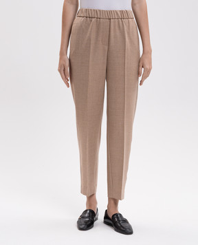 Peserico Beige wool pants P0457202581