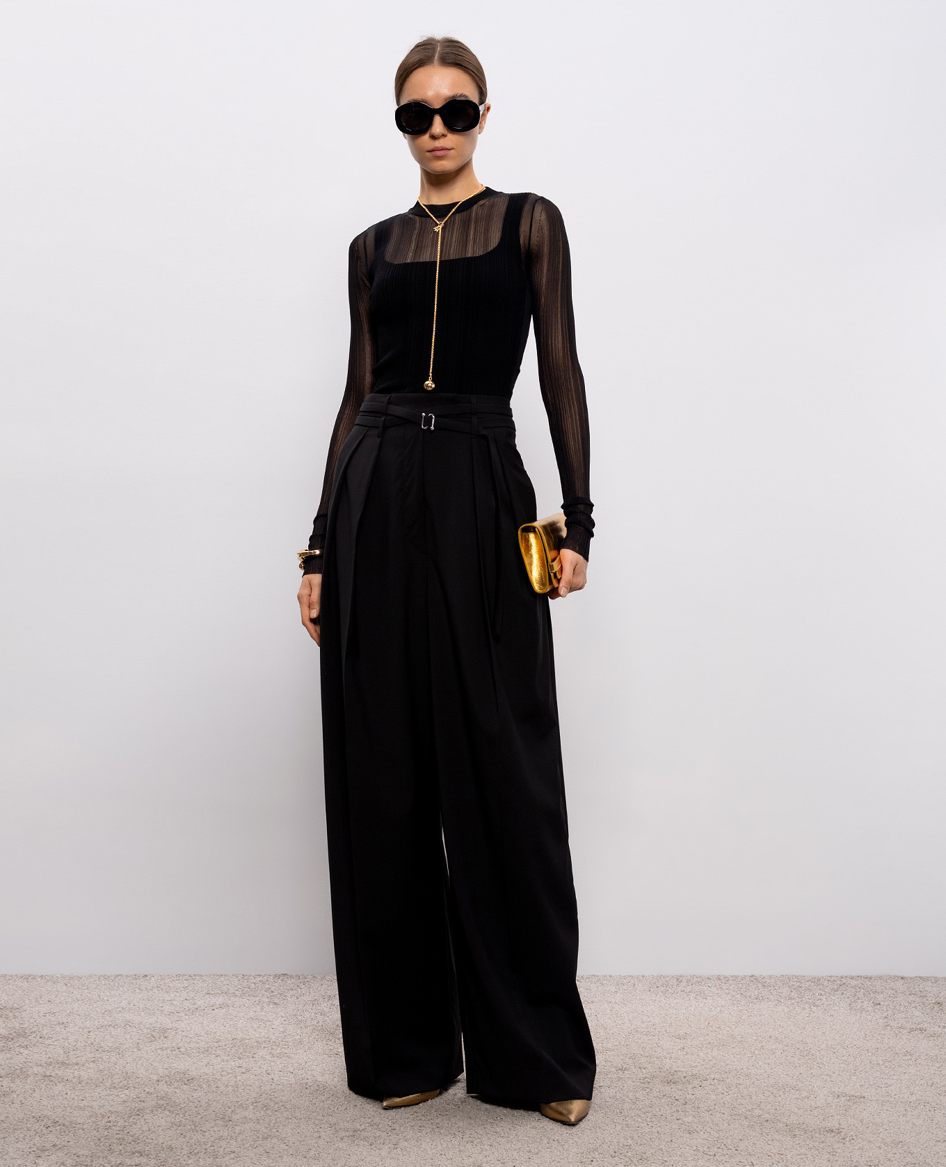 

Black BUONO ribbed jumper Max Mara Sportmax