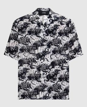 AMIRI Grey Wolves Camp Shirt AMTOSH1039