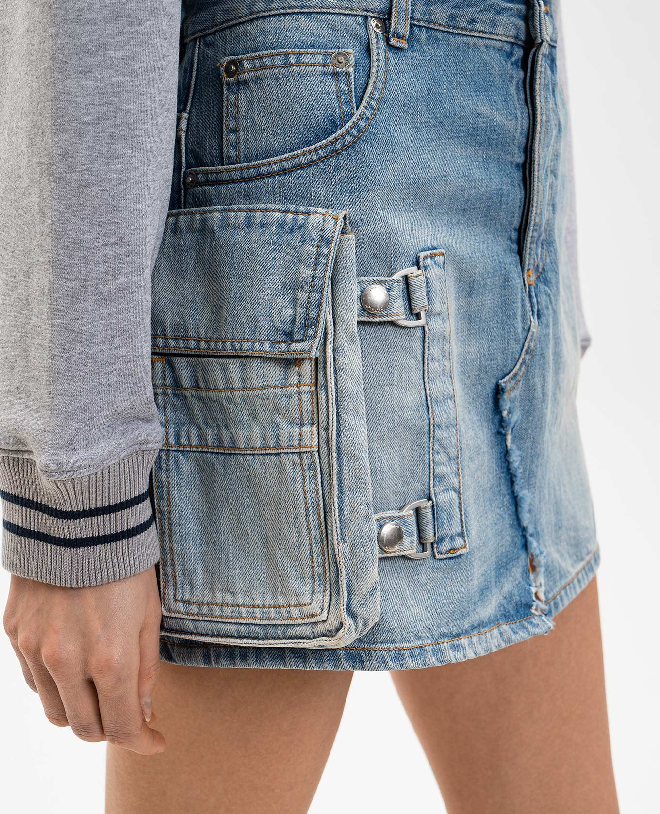 Blue denim mini skirt Off-White 5