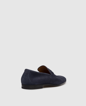 Tom Ford Blue suede loafers J1610LCL216N