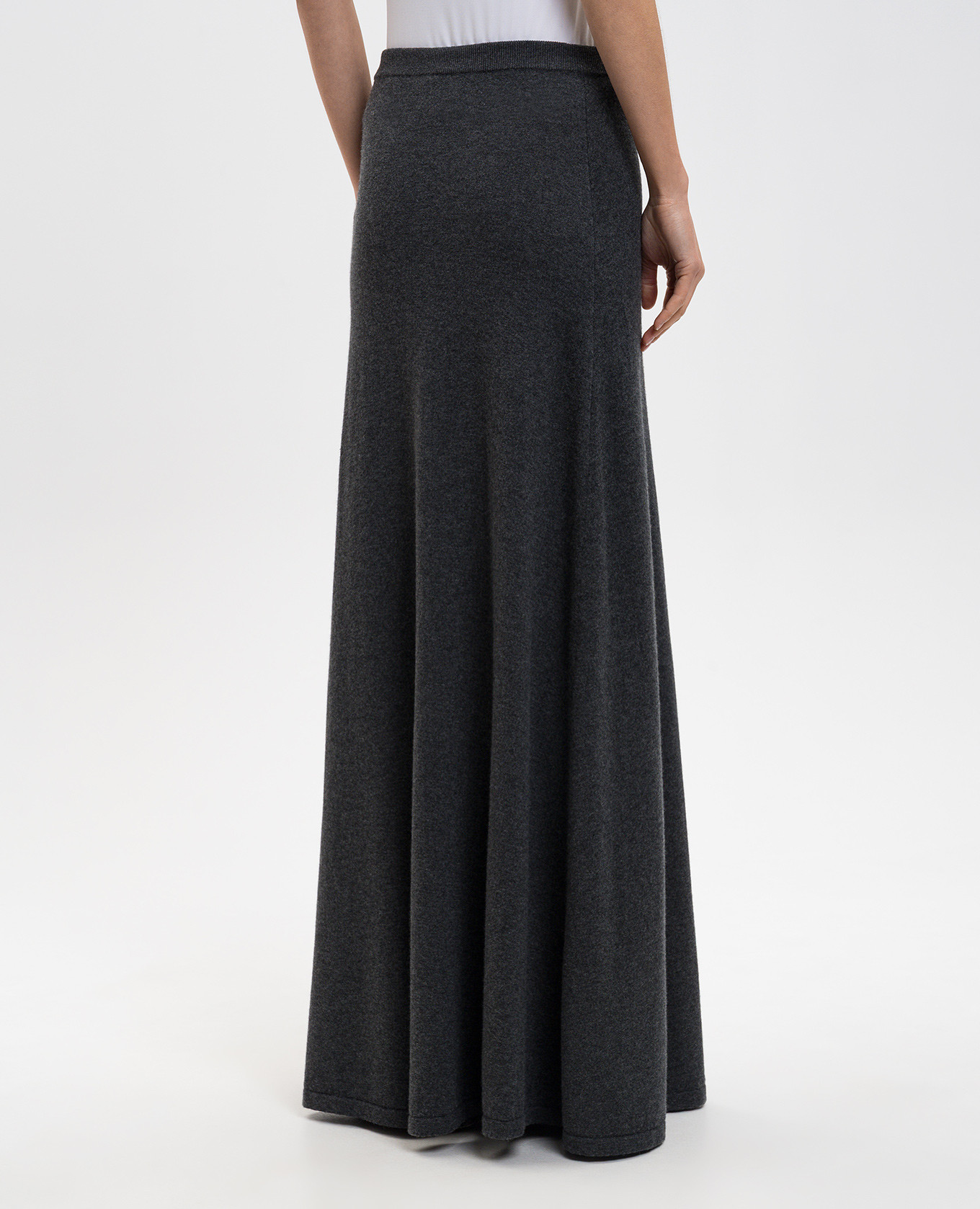 

Gray wool maxi skirt Balenciaga, Grey