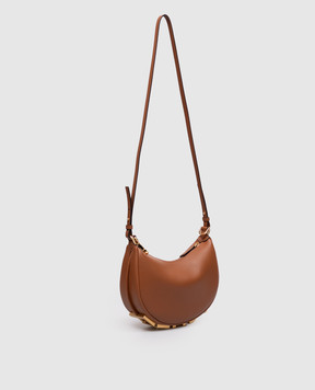 Fendi Fendigraphy Mini Brown Leather Hobo Bag 8BS081A5DY