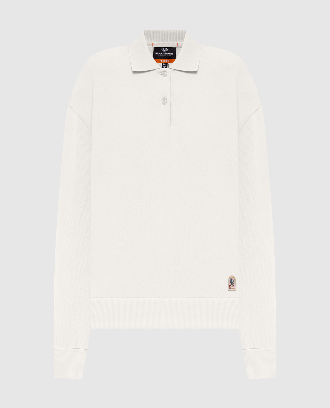 Saranda ivory polo collar sweatshirt