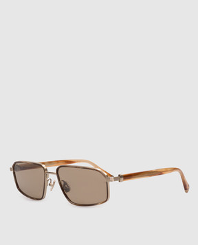 Brunello Cucinelli Jarama gold sunglasses MOCPATTS09