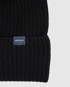 Woolrich Black hat with wool CFWOAC0331MBUF0659