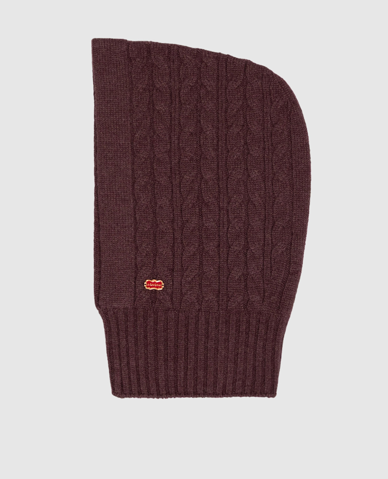 Burgundy cashmere hood