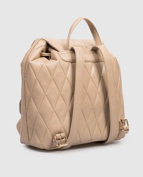 Twinset Beige backpack with geometric print 261TB7280