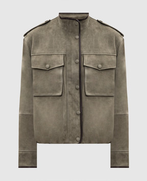 Babe Pay Pls Green suede jacket 2615SUEDE