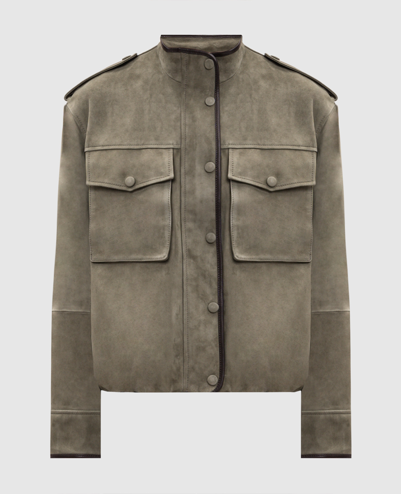 Green suede jacket