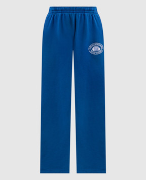 Sporty & Rich Blue printed sweatpants PA08882279BL164