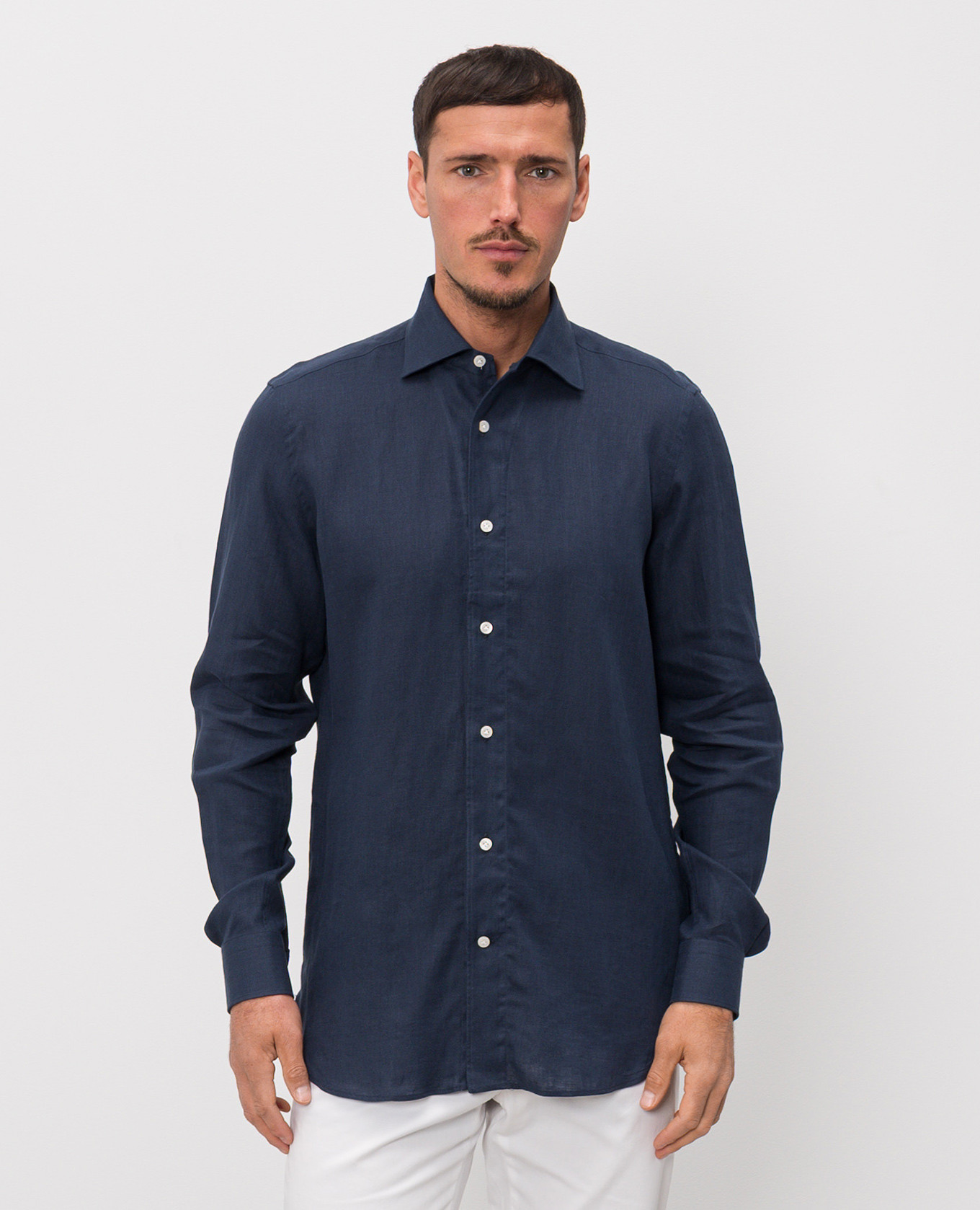 

Blue linen shirt Enrico Mandelli