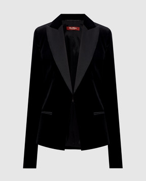 Max Mara Black velvet jacket EFILANTE MSEFILANTE