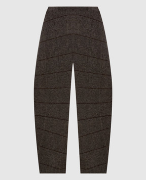 BOBOUTIC Brown patterned pants 5185